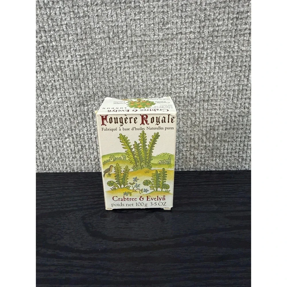 Crabtree & Evelyn Royal Fern Tudor Country Soap 1978 3.5oz New Vintage England